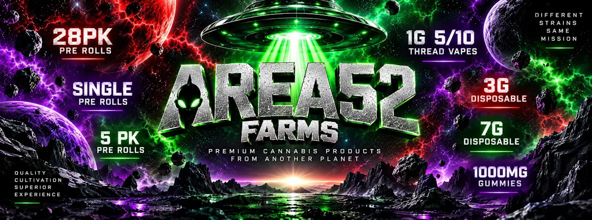 Area 52 brand banner