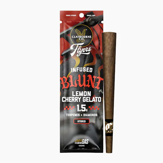 Claybourne Co. - Lemon Cherry Gelato (1.5g) - Flyers Infused Blunt - 1