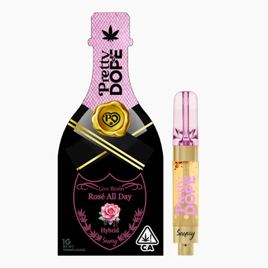 Pretty Dope - Rose All Day Live Resin Vape - Hybrid - 1g - 1