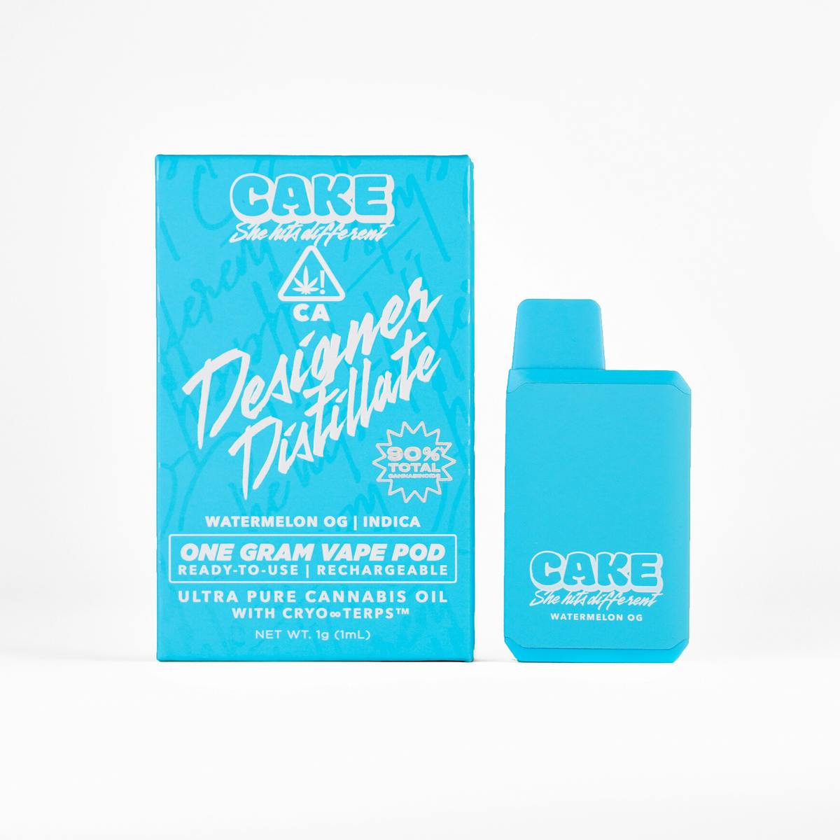 CAKE she hits different - Watermelon OG | Designer Distillate Pod | 1g - 1