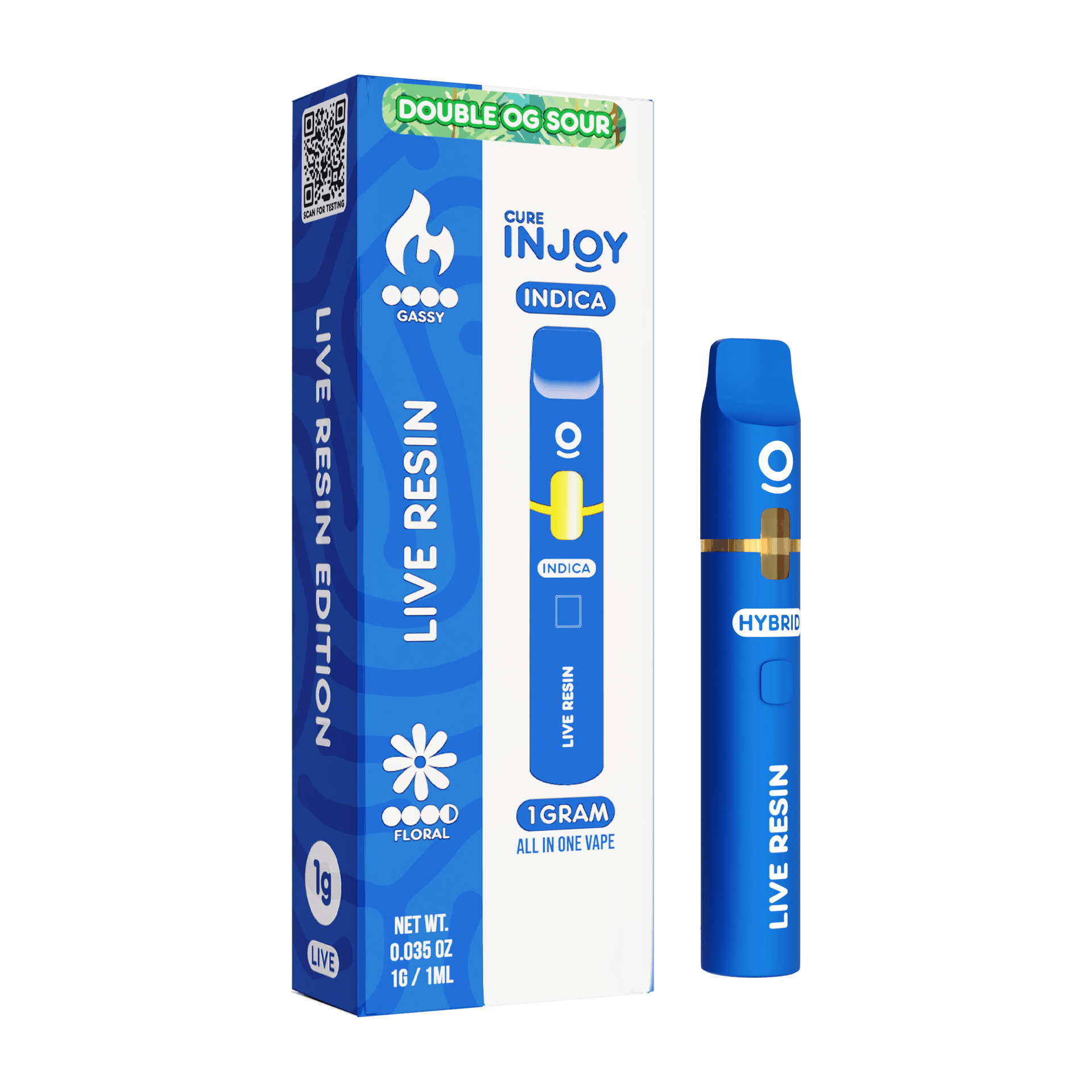 Cure Injoy - Double OG Sour | Live Resin AIO | 1g - 1