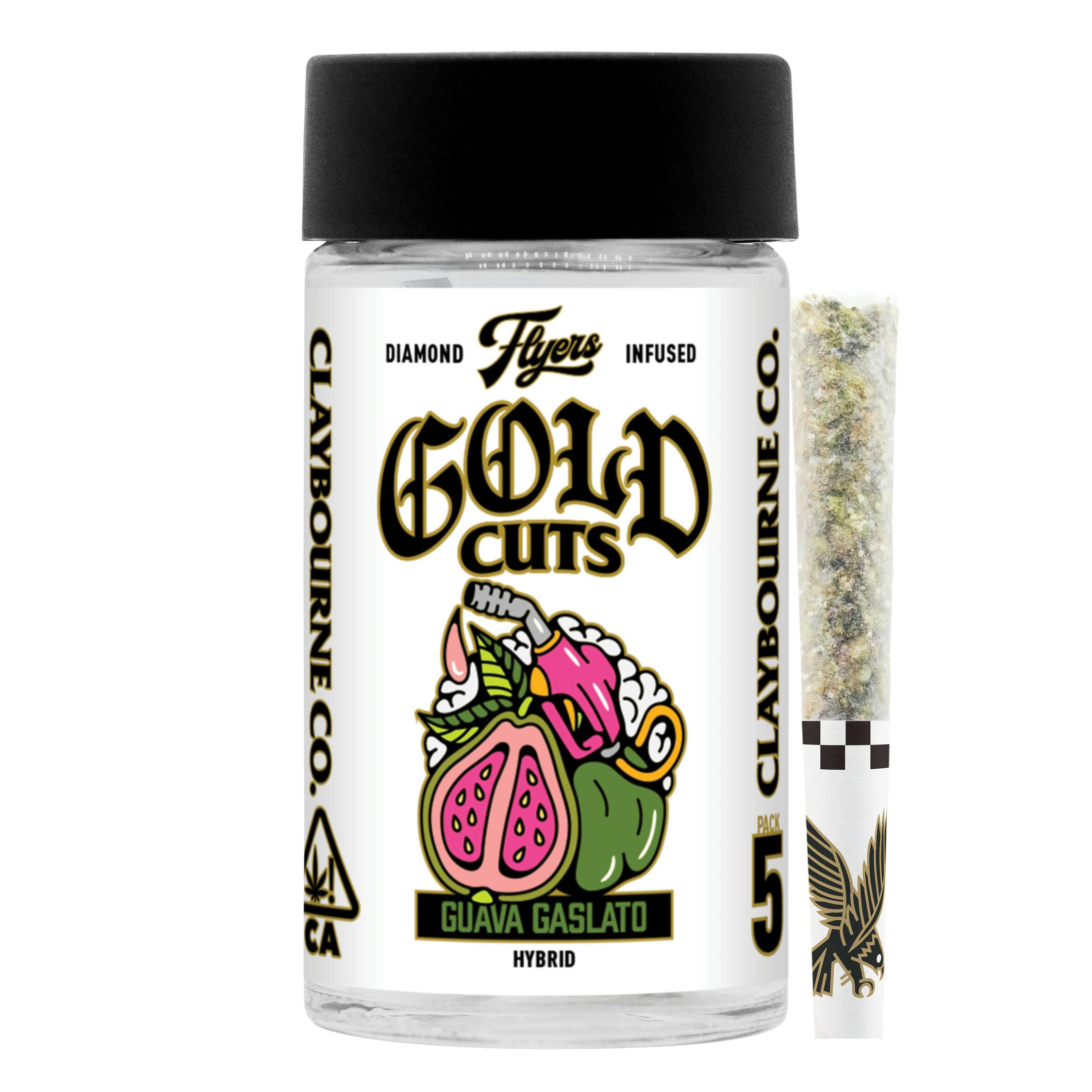 Claybourne Co. - Guava Gaslato (2.5g) - Diamond Infused Flyers Pre-Rolls - 1
