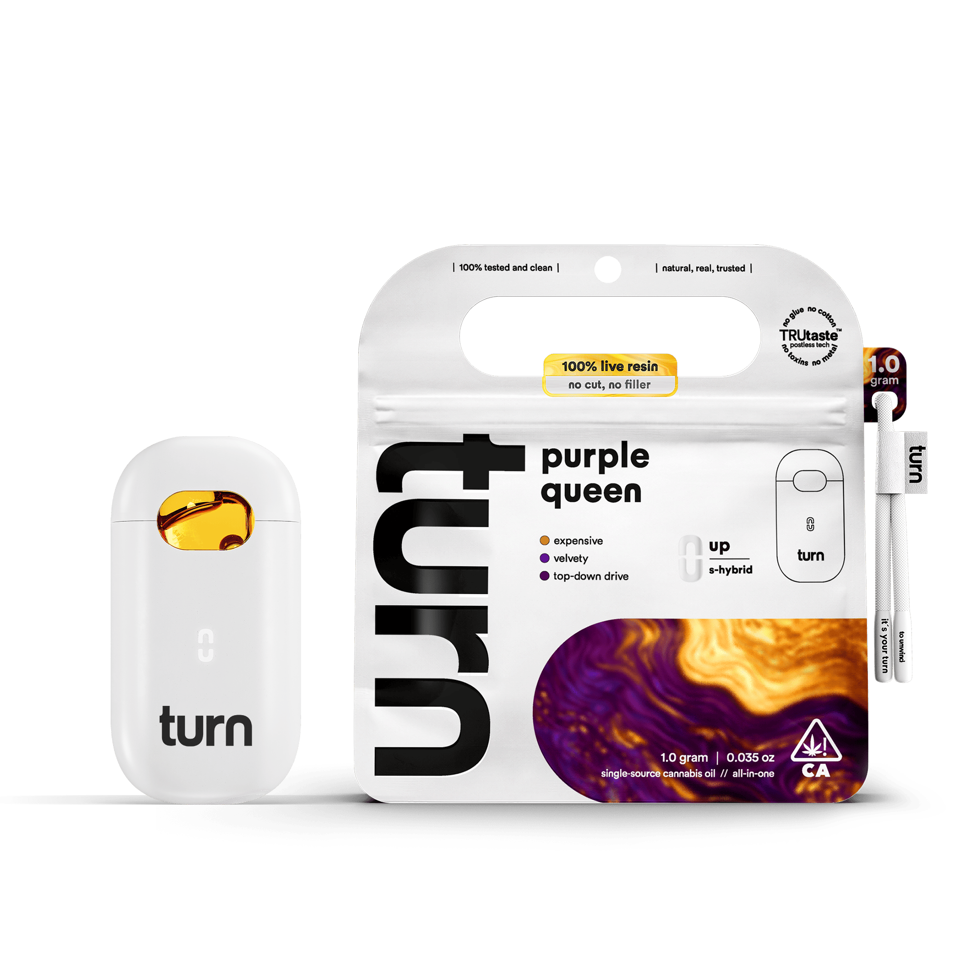 turn - Purple Queen | 100% Live Resin | AIO | Sativa-Hybrid - 1