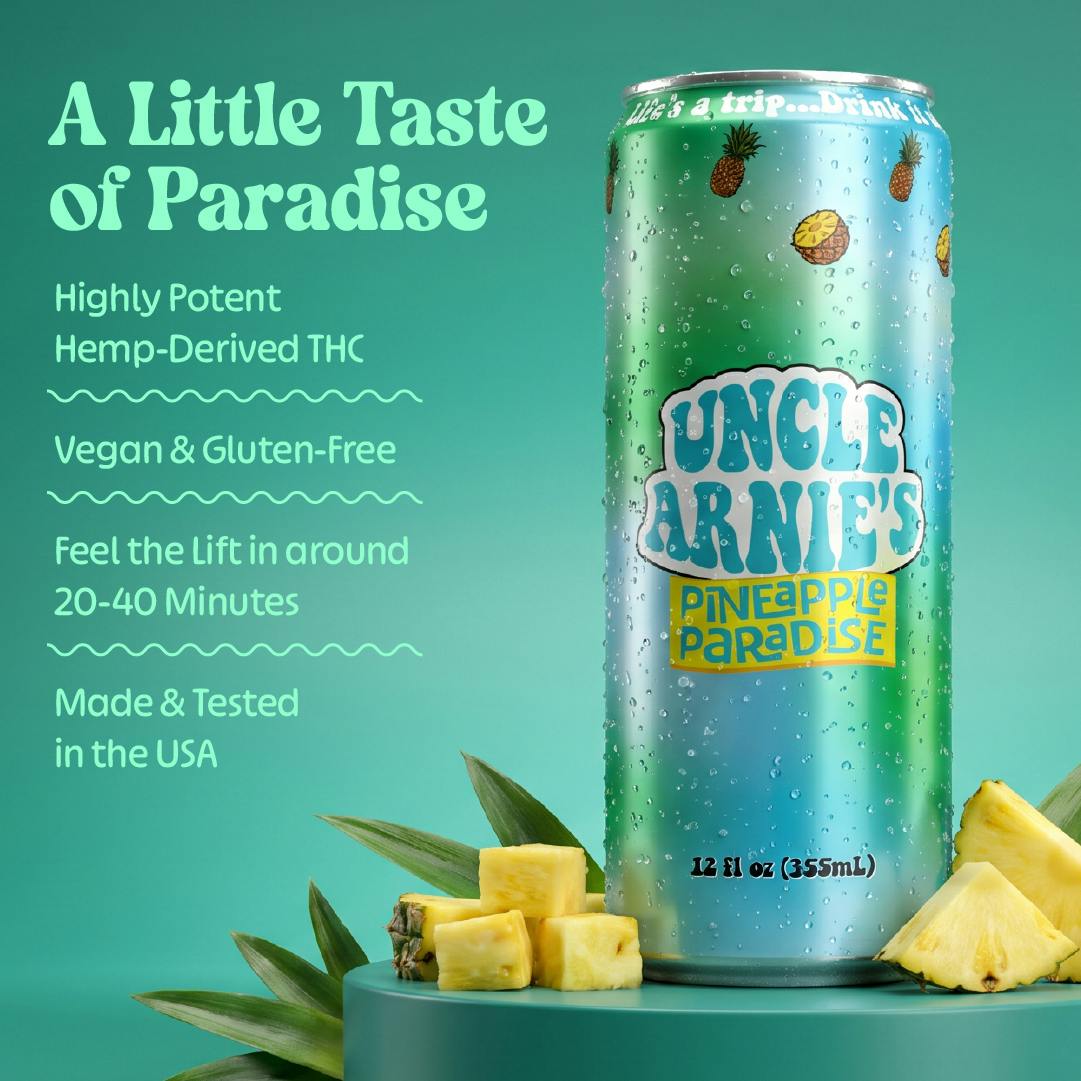 Uncle Arnies - Pineapple Paradise | Non-Carbonated | 100mg | 12oz - 1