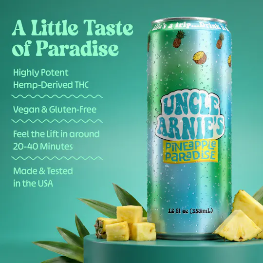 Uncle Arnies - Pineapple Paradise | Non-Carbonated | 100mg | 12oz - 1