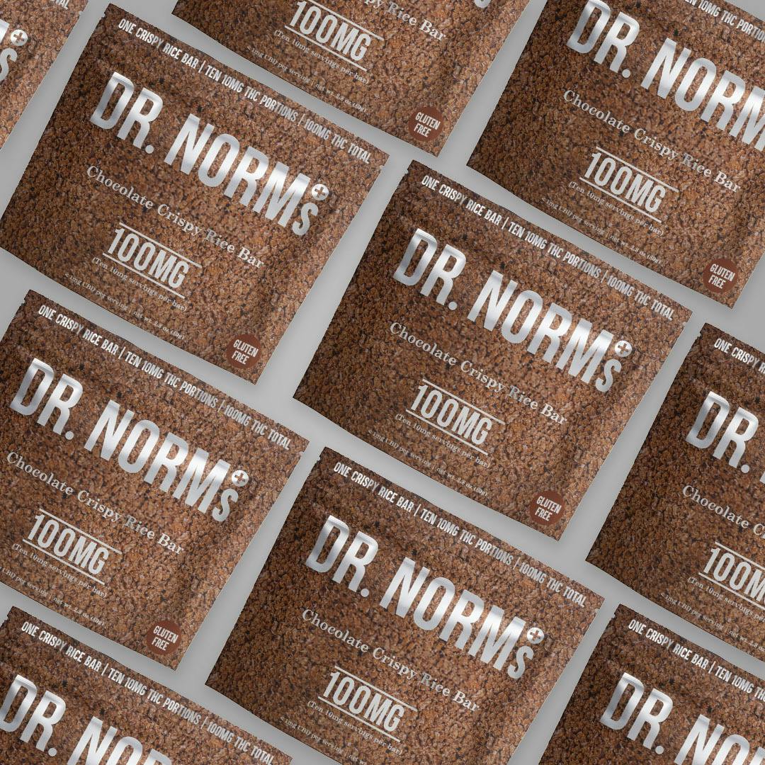 Dr. Norm's - Gluten-Free Chocolate Crispy Rice Bar 100mg - 1