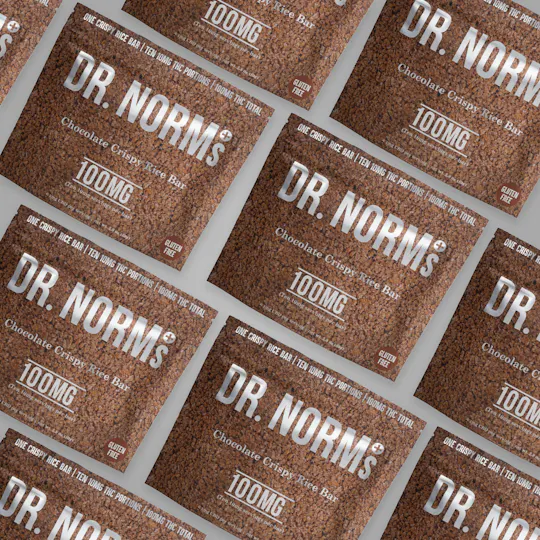 Dr. Norm's - Gluten-Free Chocolate Crispy Rice Bar 100mg - 1