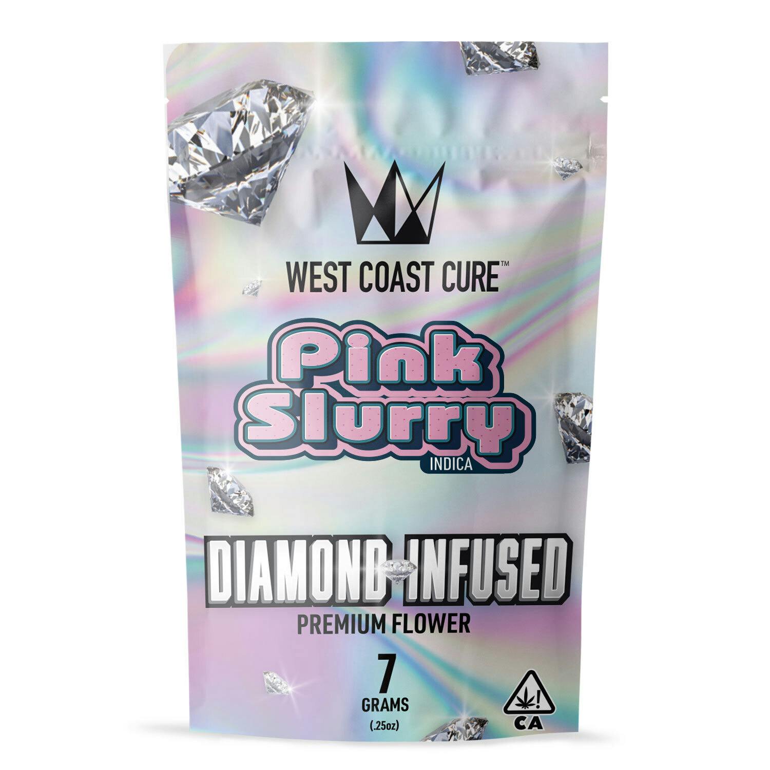West Coast Cure - Pink Slurry - 7G Diamond Infused Premium Flower - 1