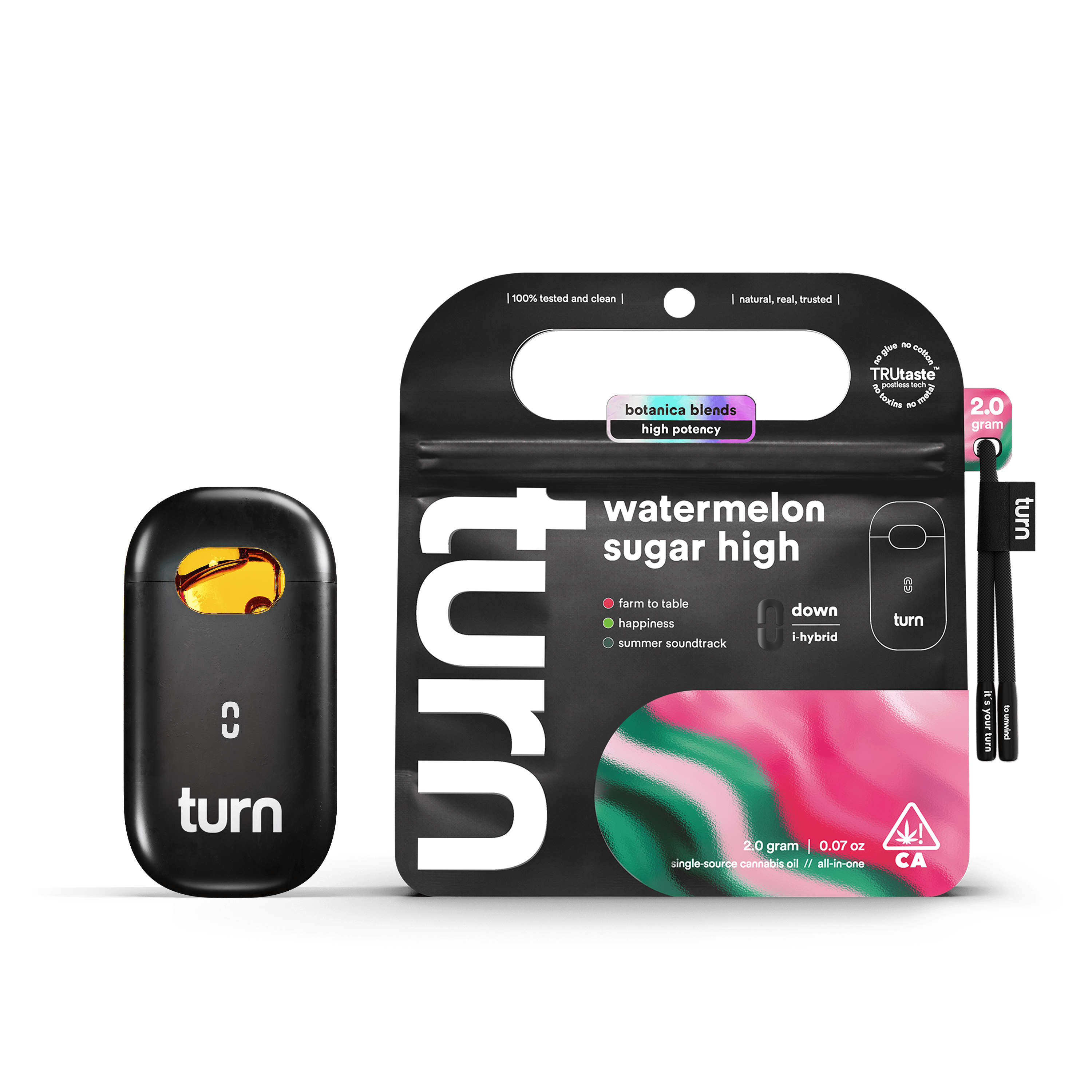 turn - Watermelon Sugar High | Botanica Blends | AIO | Indica-Hybrid - 1
