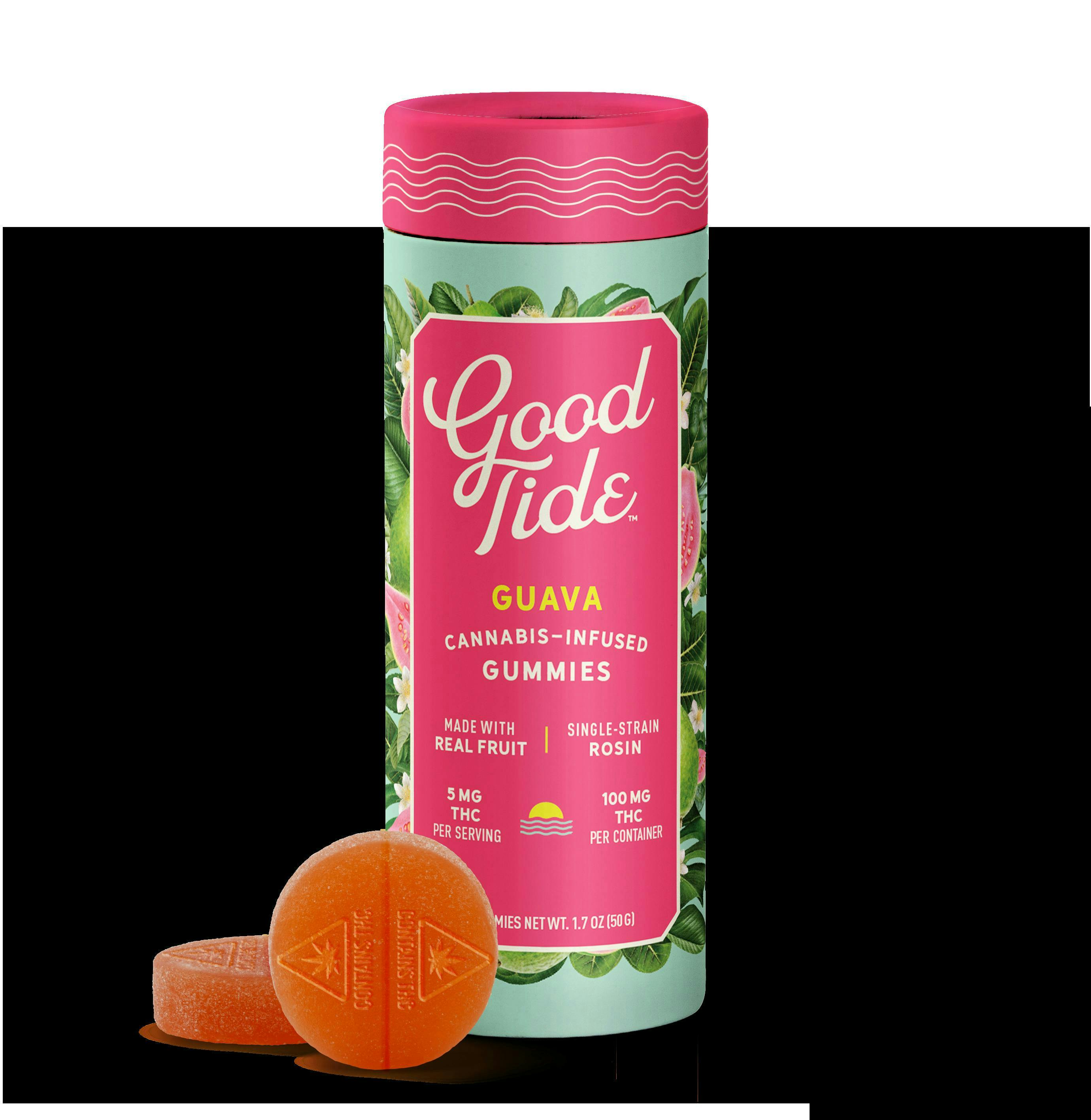 Good Tide - Guava Gummies | 100mg | 20ct | 5mg/ea - 1