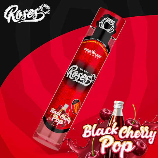 Roses - Long Stem | Black Cherry Pop | LQD Infused Joint | 1g - 1