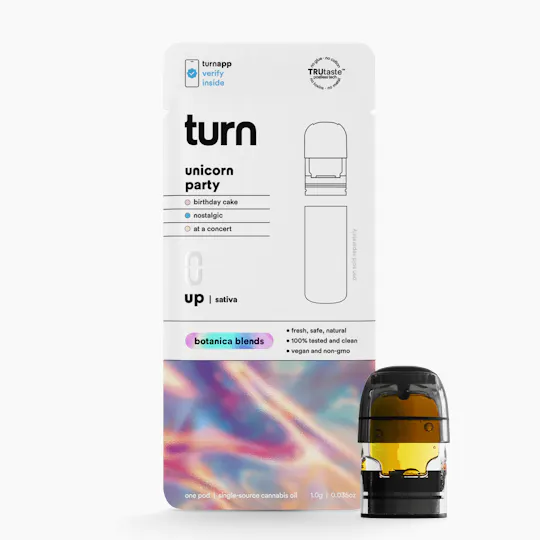 turn - Unicorn Party | Botanica Blends | Sativa | Pod | 1g - 1