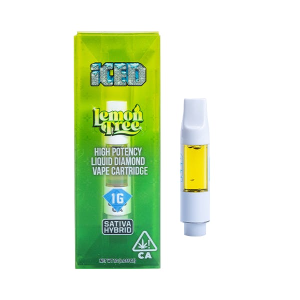 ICED - Lemon Tree Vape Cartridge - 1g - - 1