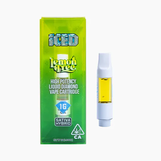ICED - Lemon Tree Vape Cartridge - 1g - - 1