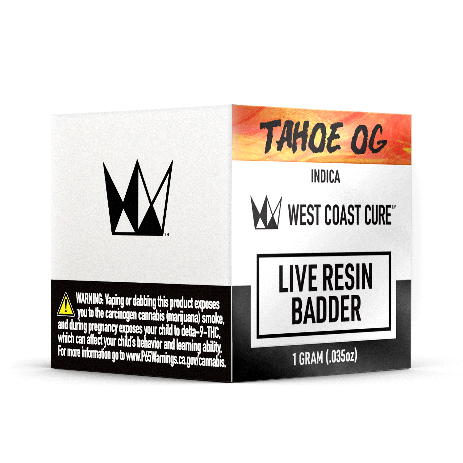 West Coast Cure - Tahoe OG - 1G Live Resin Badder - 1