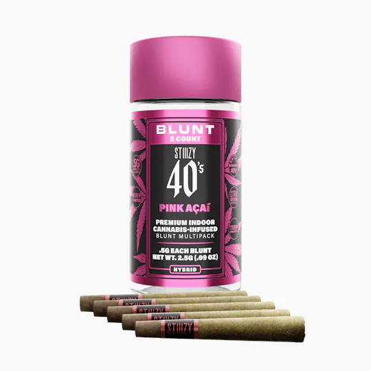 STIIIZY - - PINK ACAI - .5G 40's Infused Blunt 5 Pack - 1