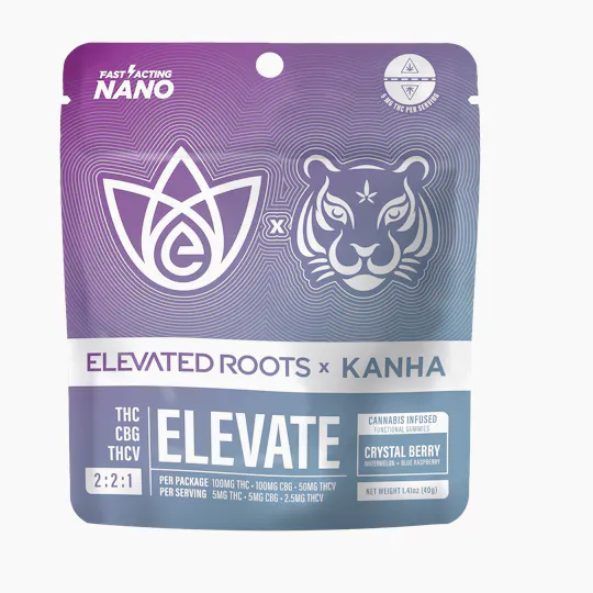 KANHA - Crystal Berry 2:2:1 THC:CBG:THCV Gummies | 100mg | 10ct | 10mg/ea - 1