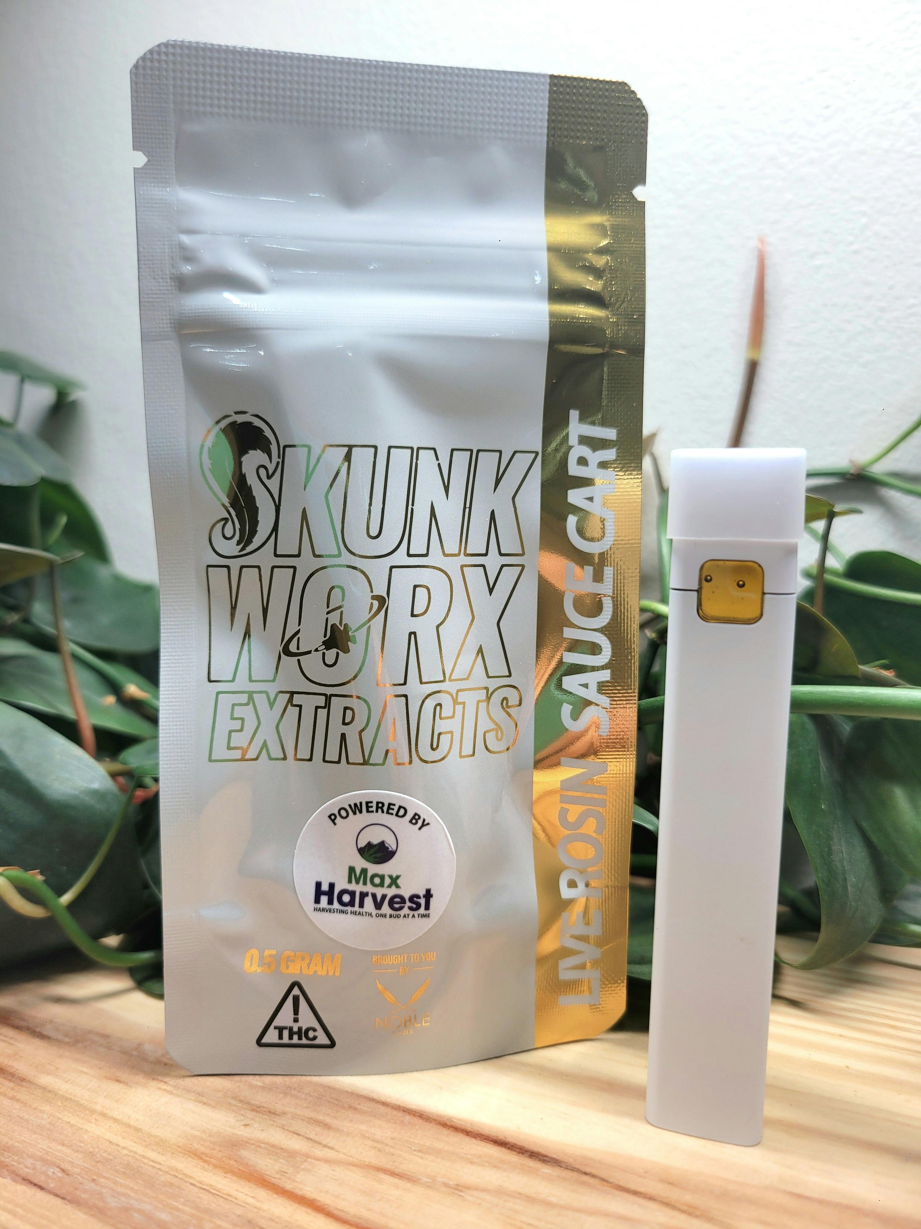 Noble Labs - Noble Labs - Skunk Worx Live Rosin Cartridge .5g | Runtz - 1