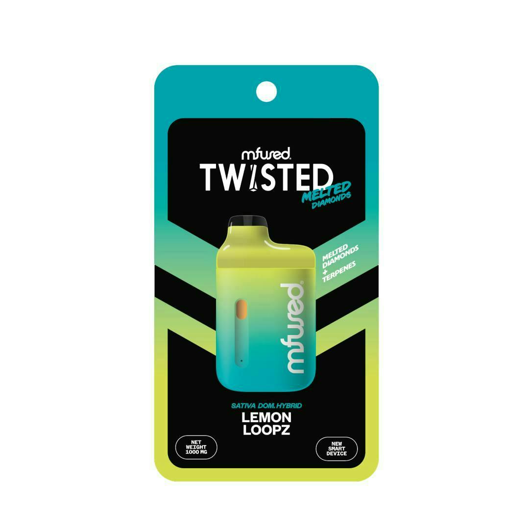 Super Fog by MFused - Lemon Loopz | TWISTED Melted Diamonds Jefé Disposable | 1g - 1