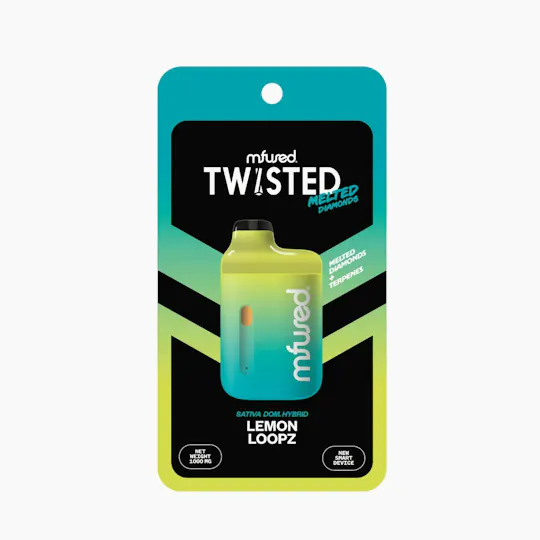 Super Fog by MFused - Lemon Loopz | TWISTED Melted Diamonds Jefé Disposable | 1g - 1