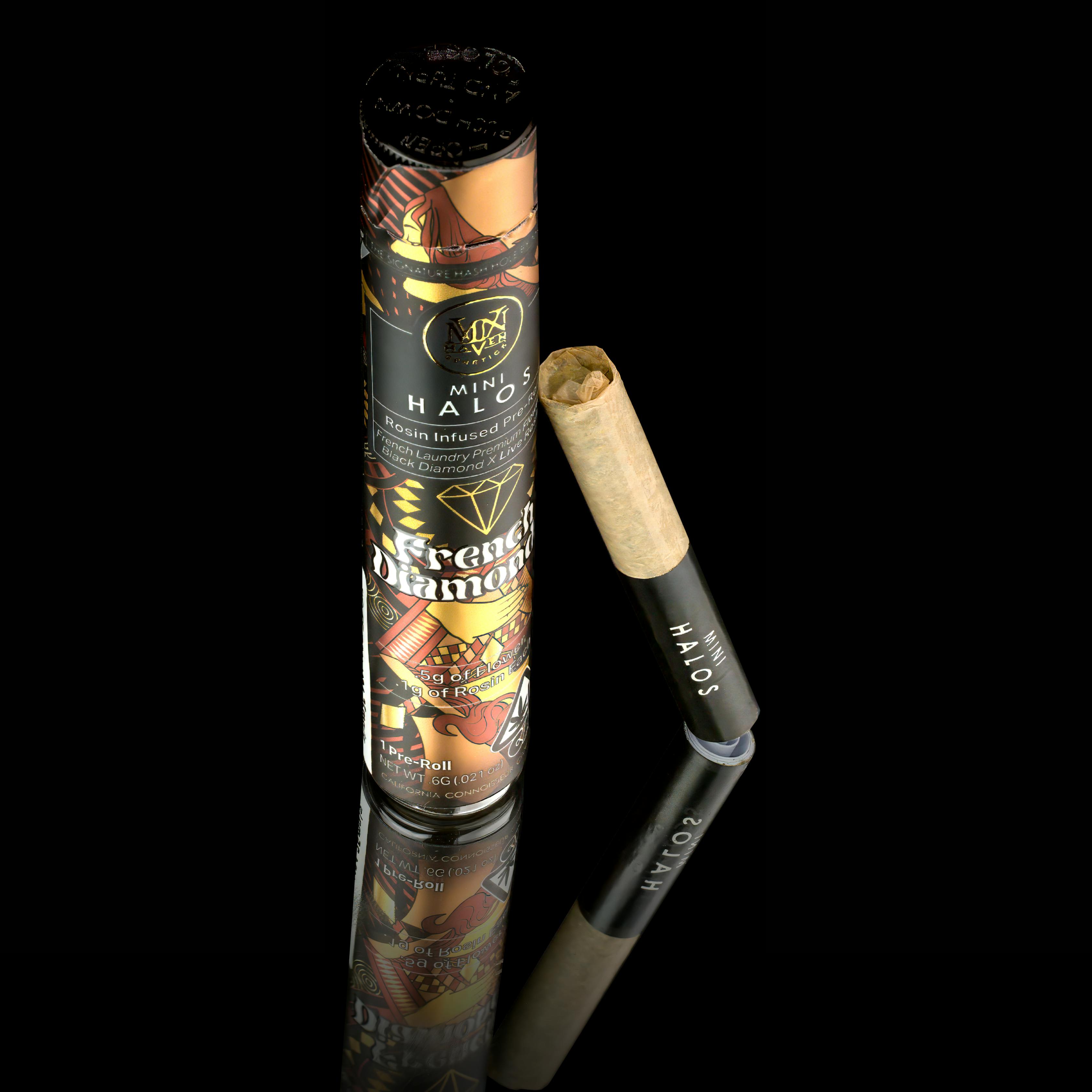 Maven Genetics - French Diamonds Mini Halos Infused Pre-Roll Single [.6g] - 1