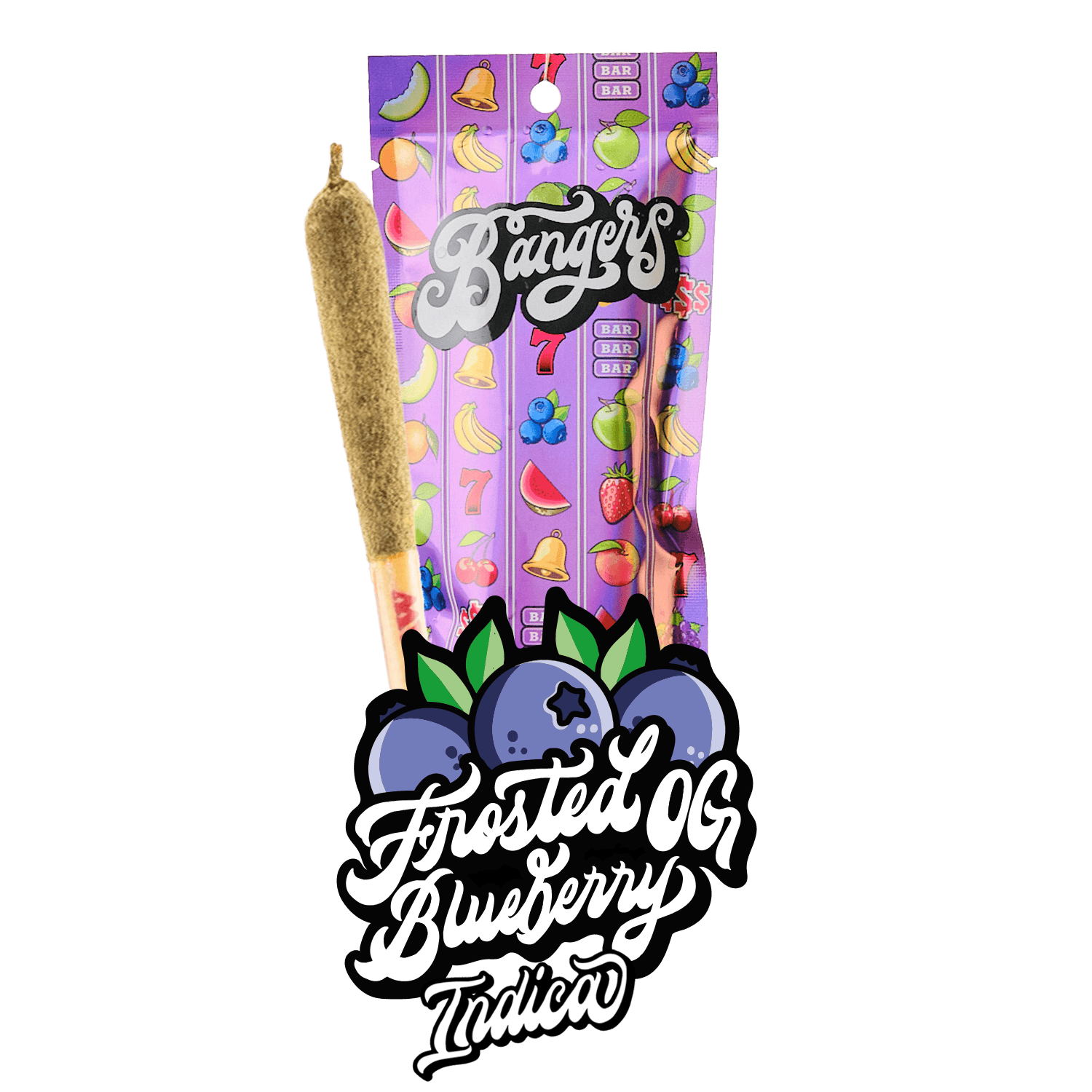 Bangers - Frosted Blueberry OG - (1) 1.2 gram Pre roll - 1