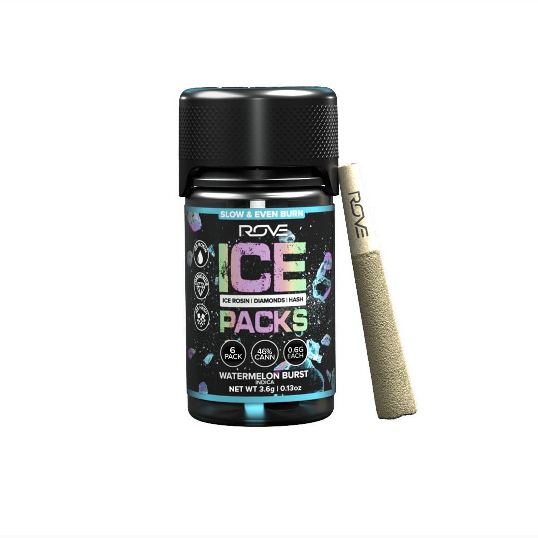 ROVE - Watermelon Burst | Infused Ice Packs (Rosin, Hash, and Diamonds) | 6x 0.6g - 1