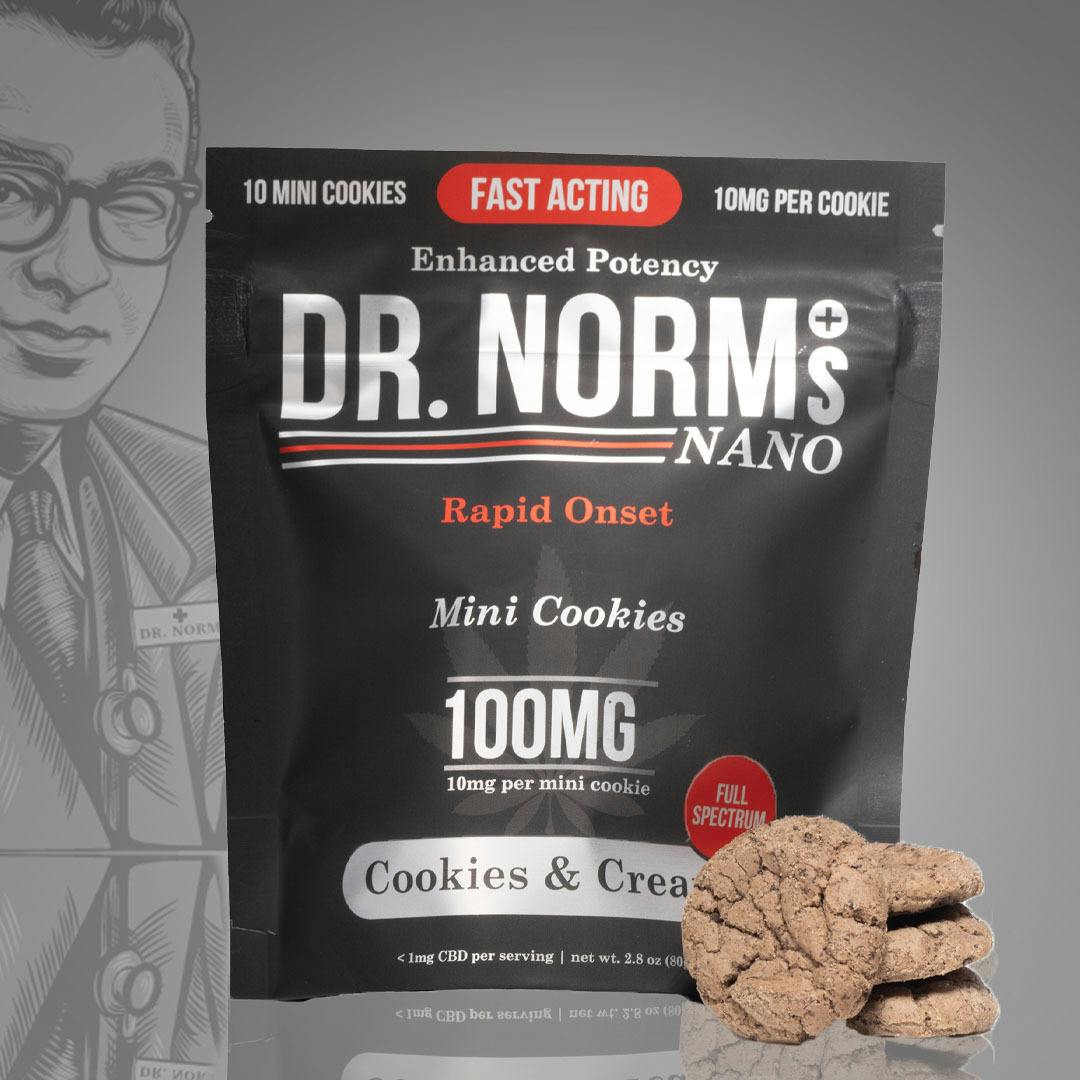 Dr. Norm's - Cookies & Cream Fast-Acting Nano 10mg Cookies - 1