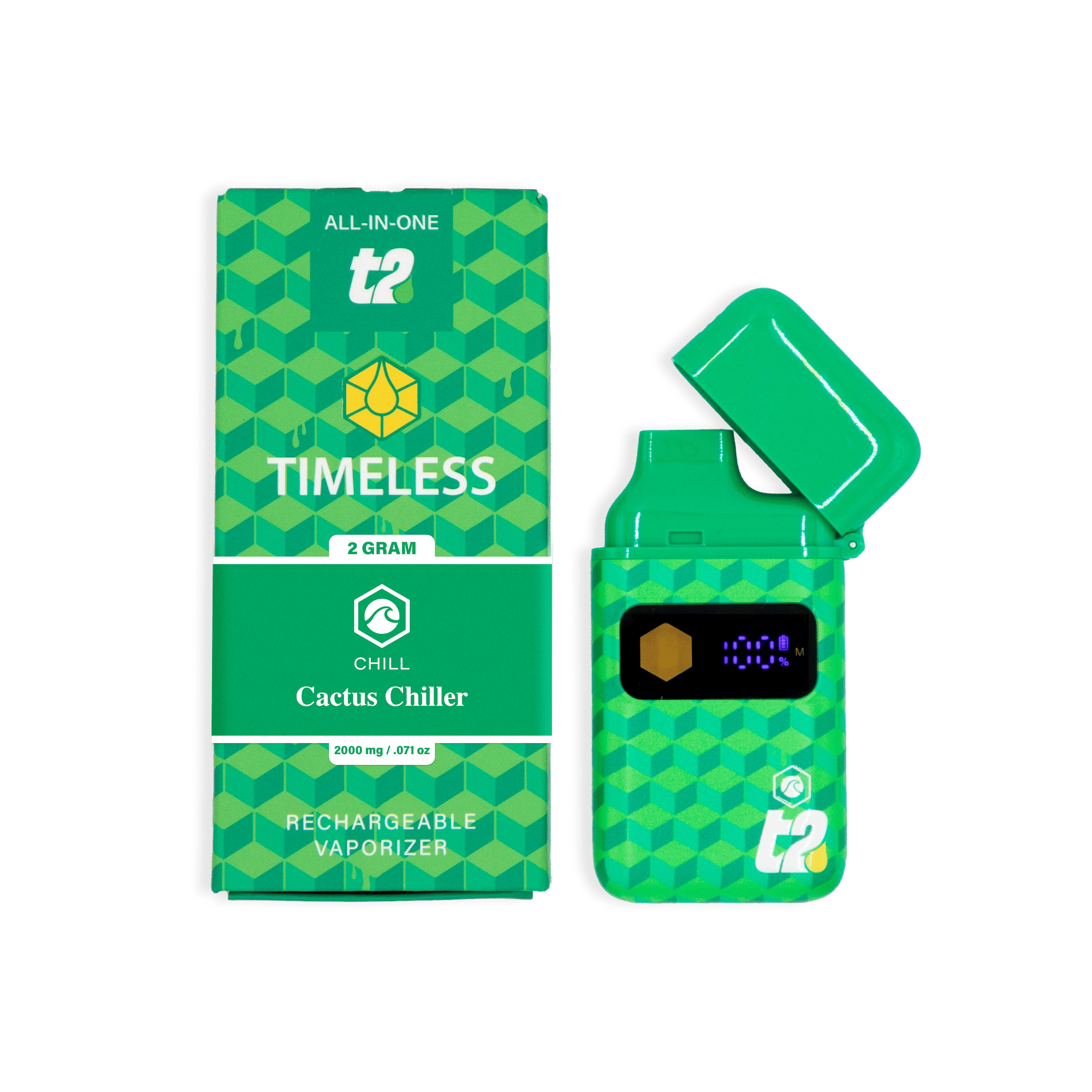 Timeless Vapes - Cactus Chiller | T2 Disposable | 2g - 1