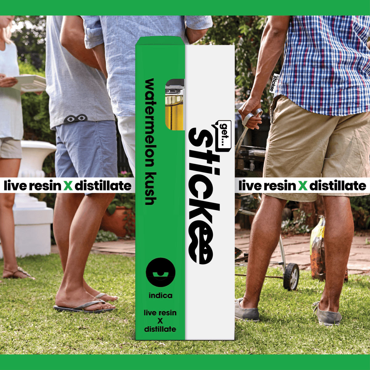 Stickee - Watermelon Kush | Live Resin Disposable | 1G - 1