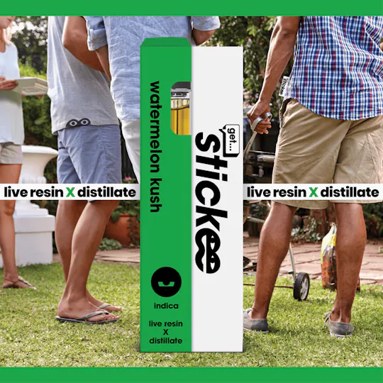 Stickee - Watermelon Kush | Live Resin Disposable | 1G - 1