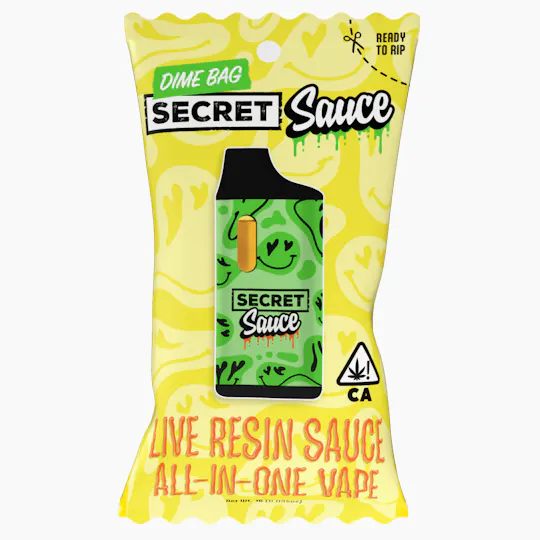 Dime Bag - Alpine Guava | Secret Sauce Live Resin Disposable | 1g - 1