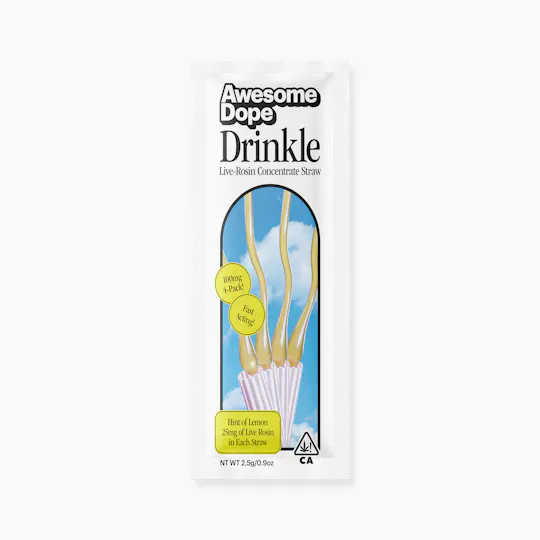 Awesome Dope - Hybrid | Live Rosin Straw Mix-In | 100mg | 25mg/ea | 4pk - 1