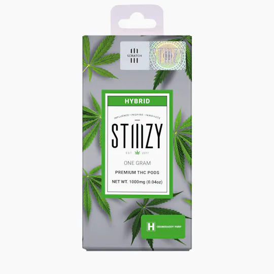 STIIIZY - Vape Cartridge - GRANDDADDY PURP 1G Original THC Pod - STIIIZY - 1