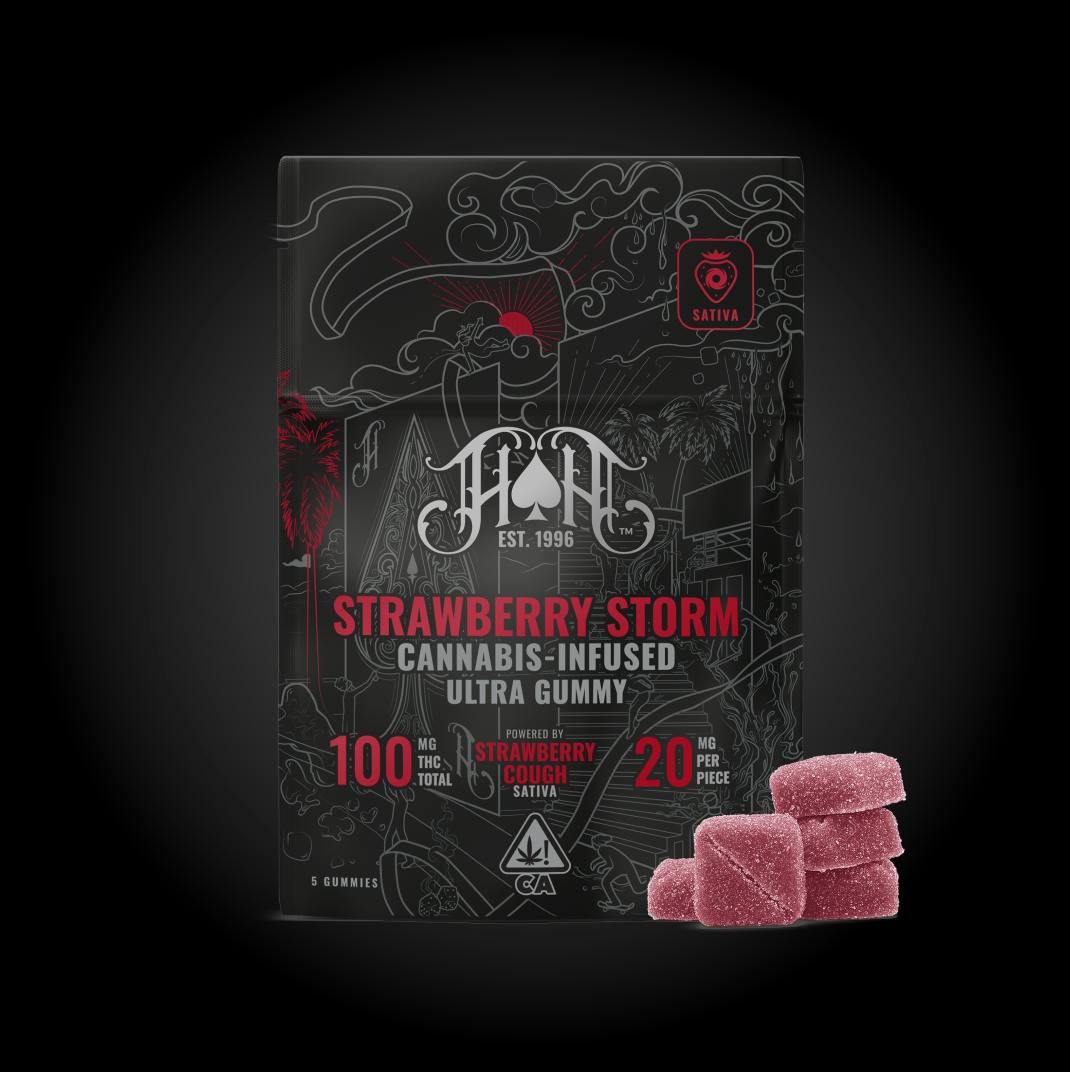 Heavy Hitters - Ultra | Strawberry Storm Gummies | 100mg | 5ct | 20mg/ea - 1