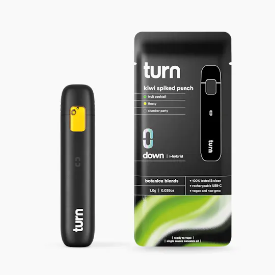 turn - Kiwi Spiked Punch | Botanica Blends | AIO | Indica-Hybrid | 1g - 1