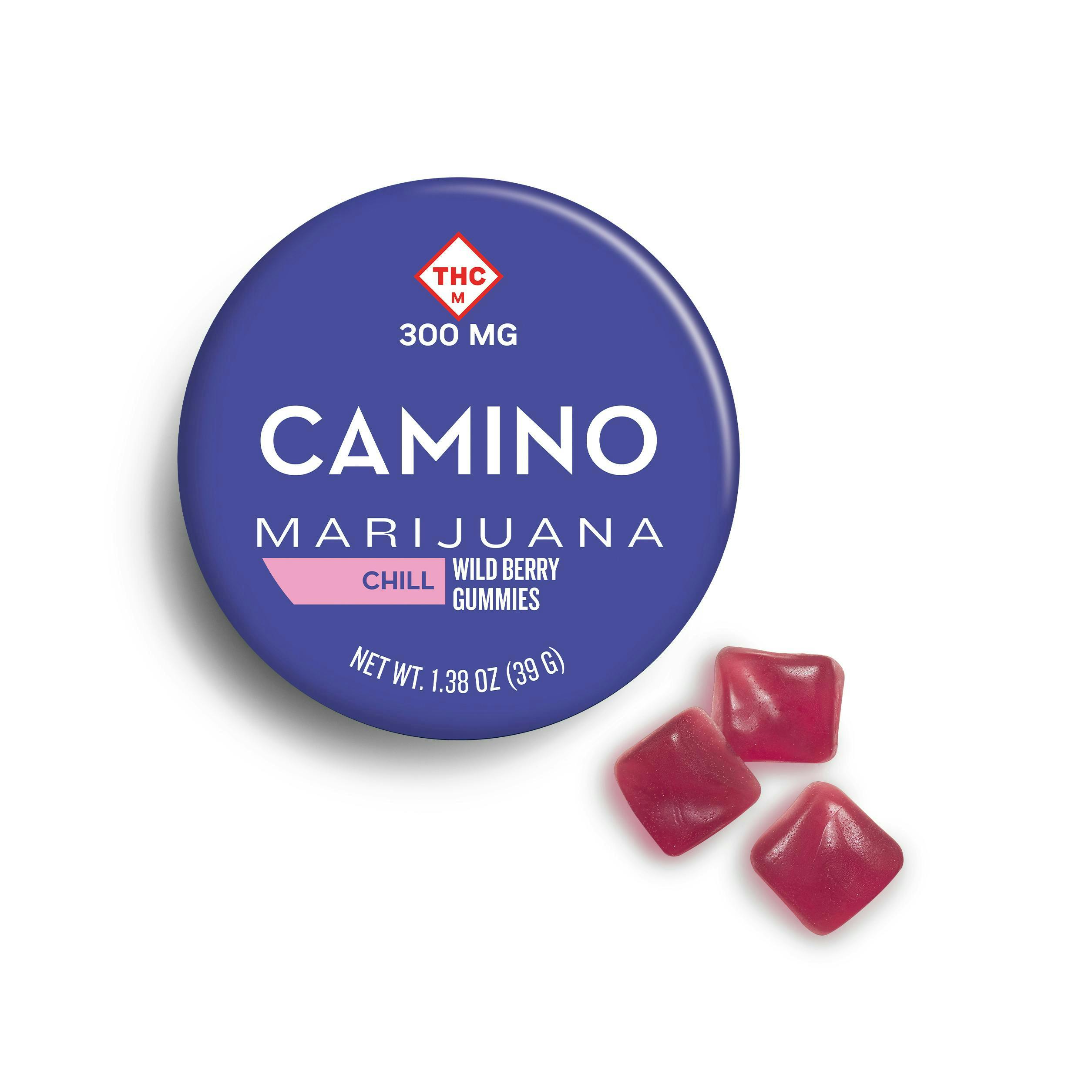 Camino - Chill | Wild Berry Gummies | 300mg | 10ct | 30mg/ea - 1