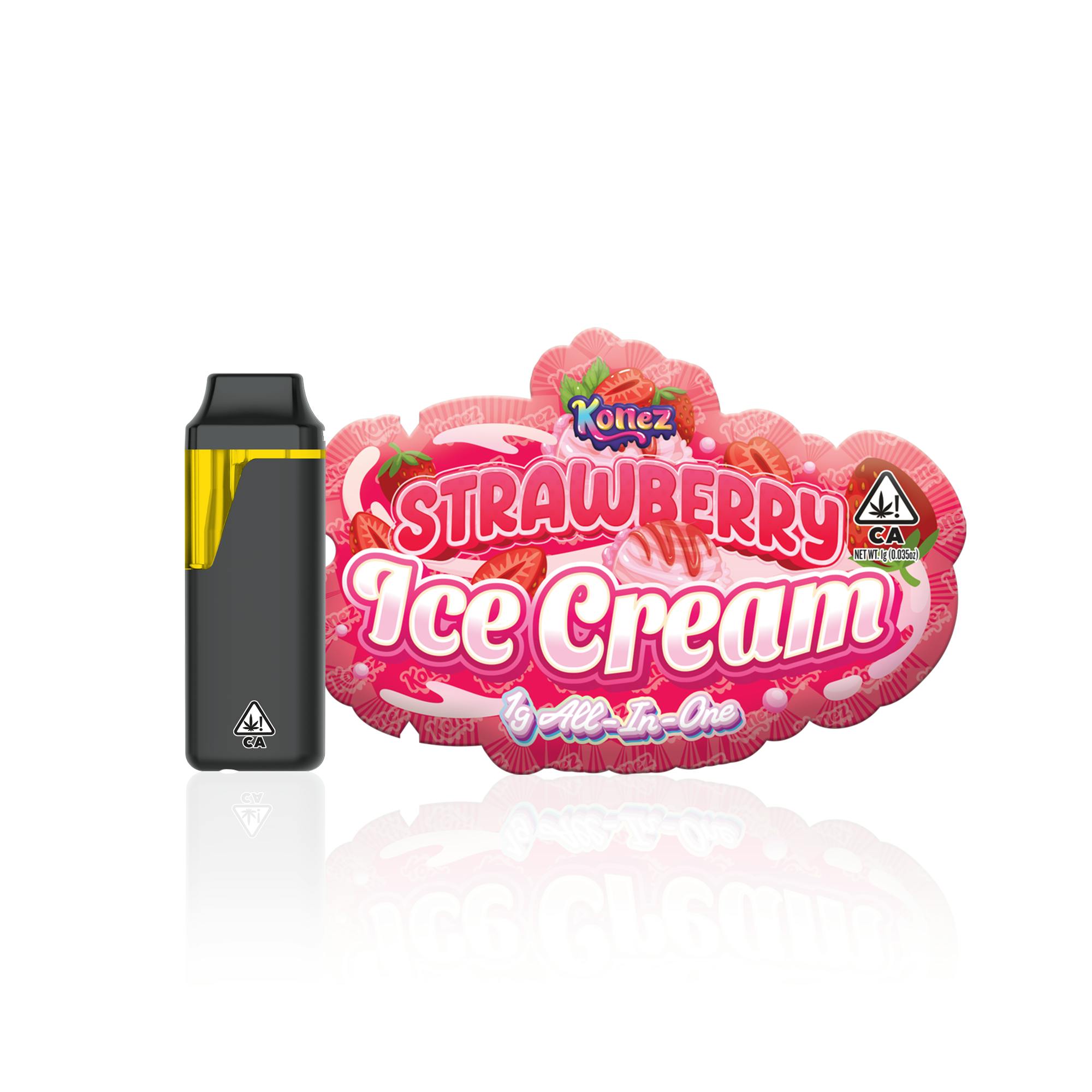 Konez - Strawberry Ice Cream - AIO Vape - 1g - 1