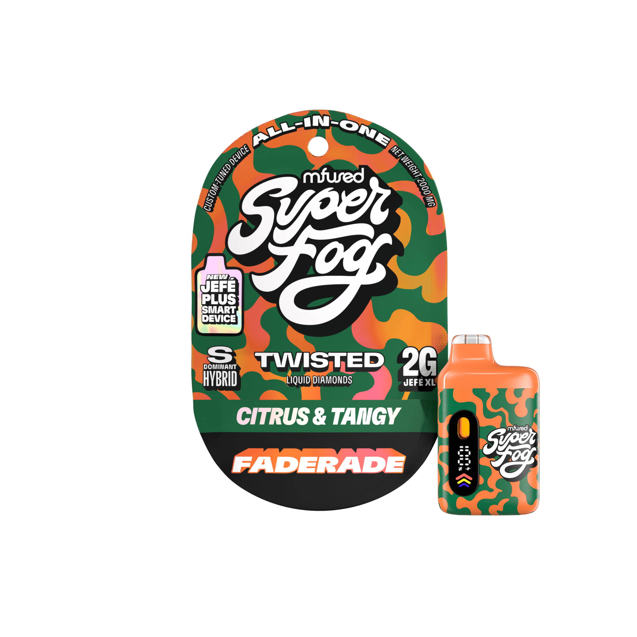 Super Fog by MFused - Faderade | TWISTED Liquid Diamonds Jefé Plus Disposable | 2g - 1