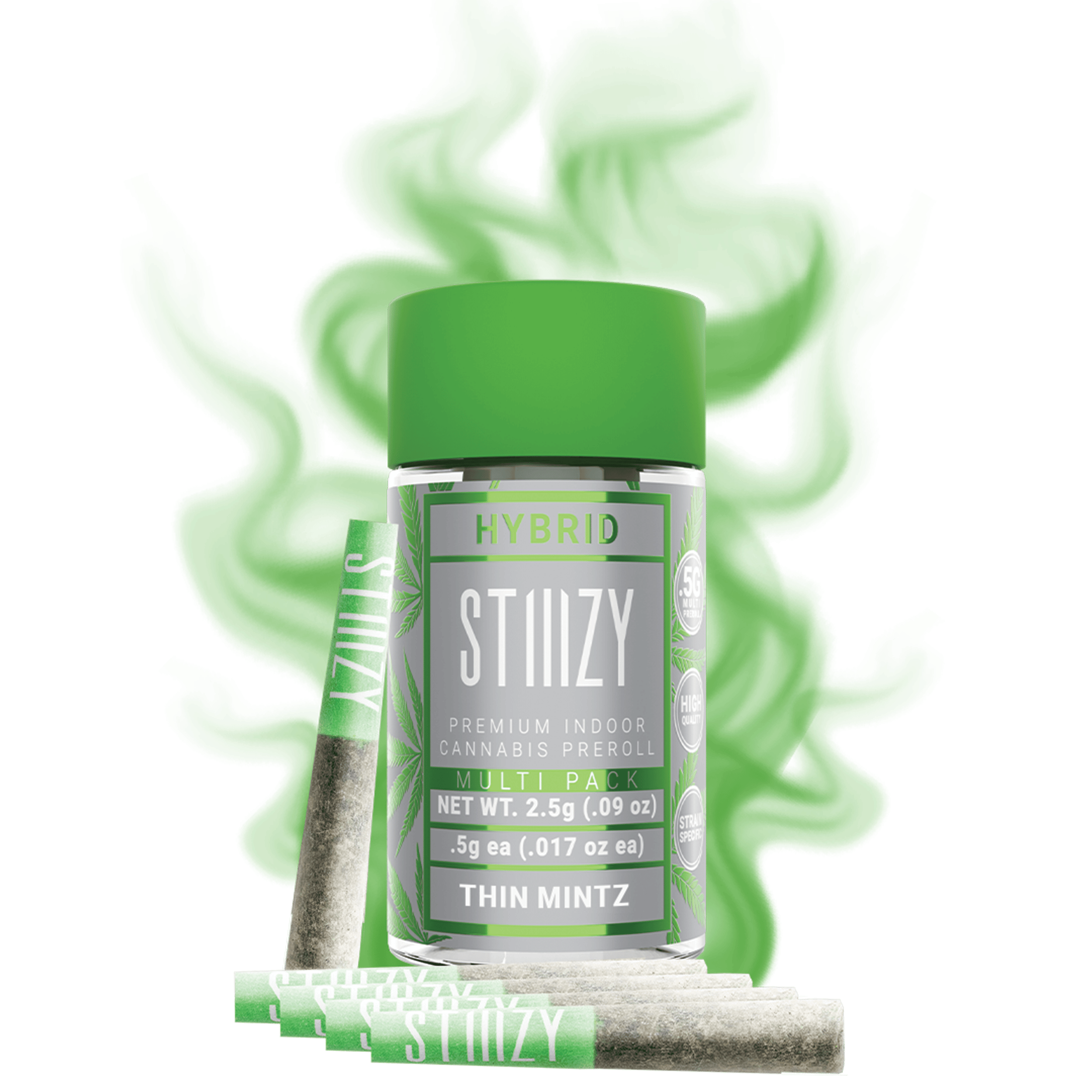 STIIIZY - - THIN MINTZ - 2.5G Naked Preroll Multipack - 1