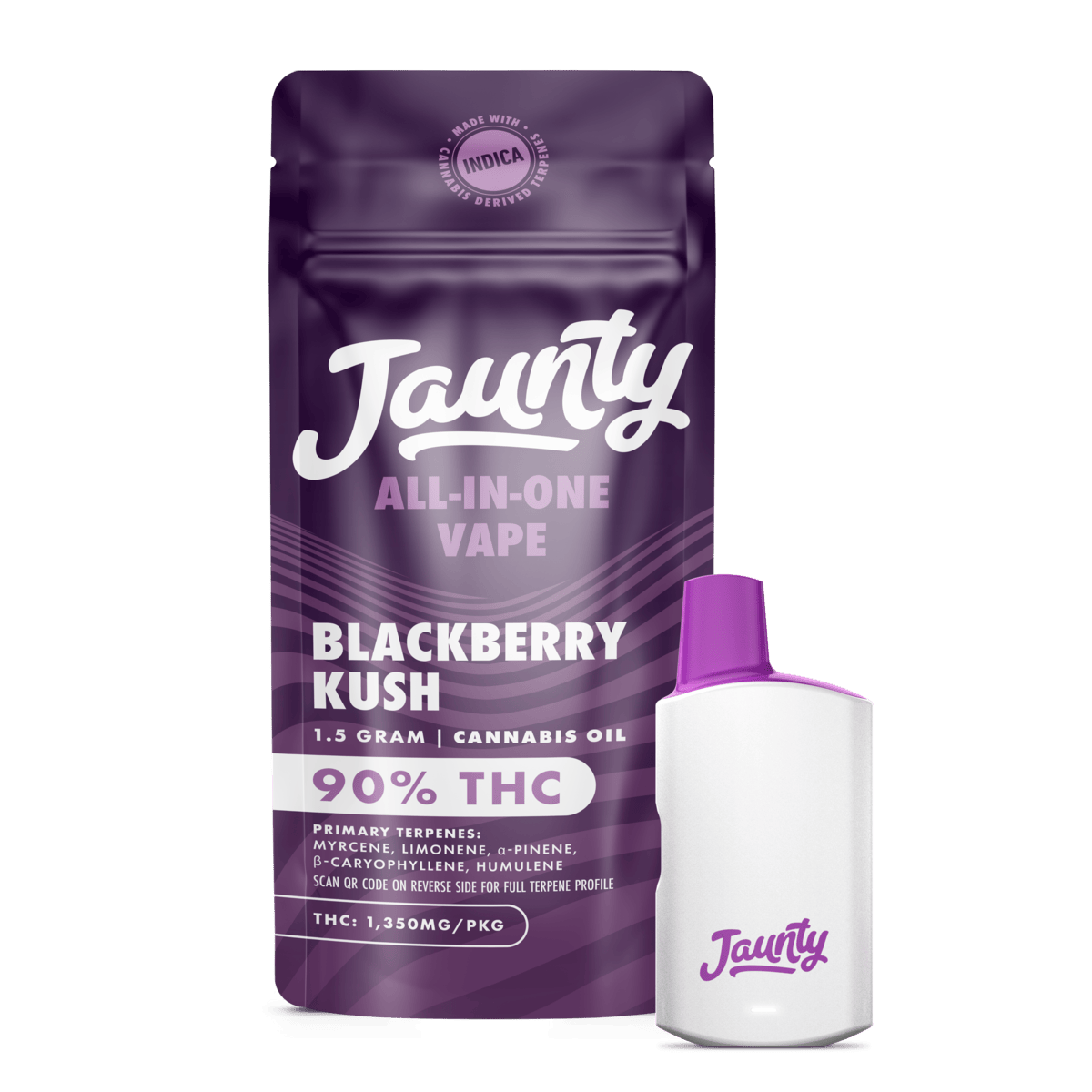 Jaunty - Blackberry Kush | Disposable | 1.5g - 1