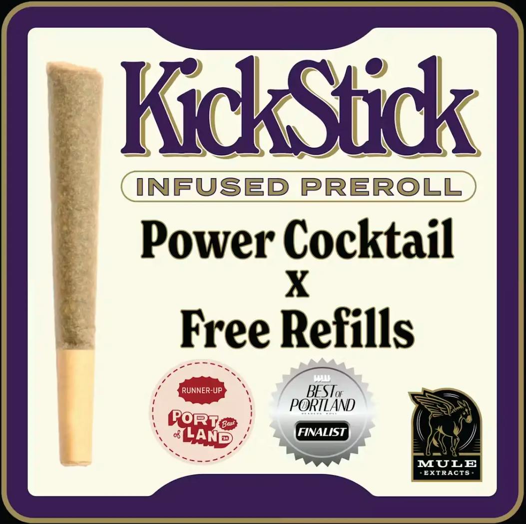 Mule Extracts - Power Cocktail x Free Refills | Infused Joint | 1g - 1