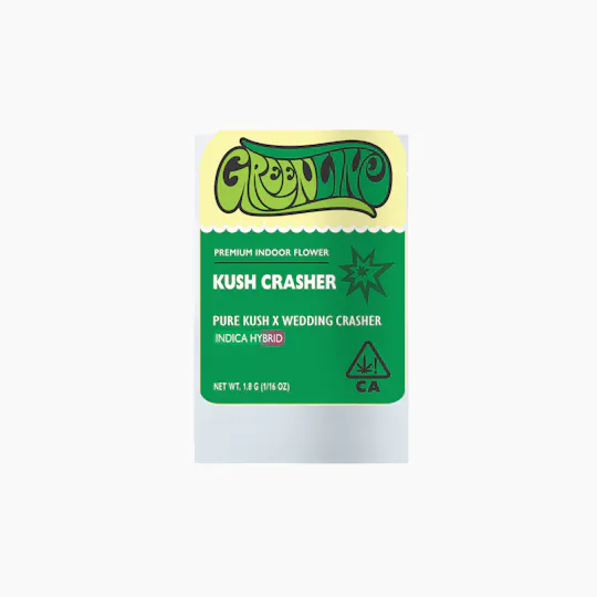 Greenline - Kush Crasher - 1/16 oz - Indoor - Indica Hybrid - 1.8g - 1