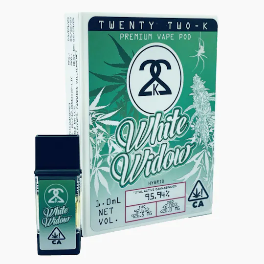 Twenty Two K / 22k - 22K - White Widow 1.0ml POD - 1