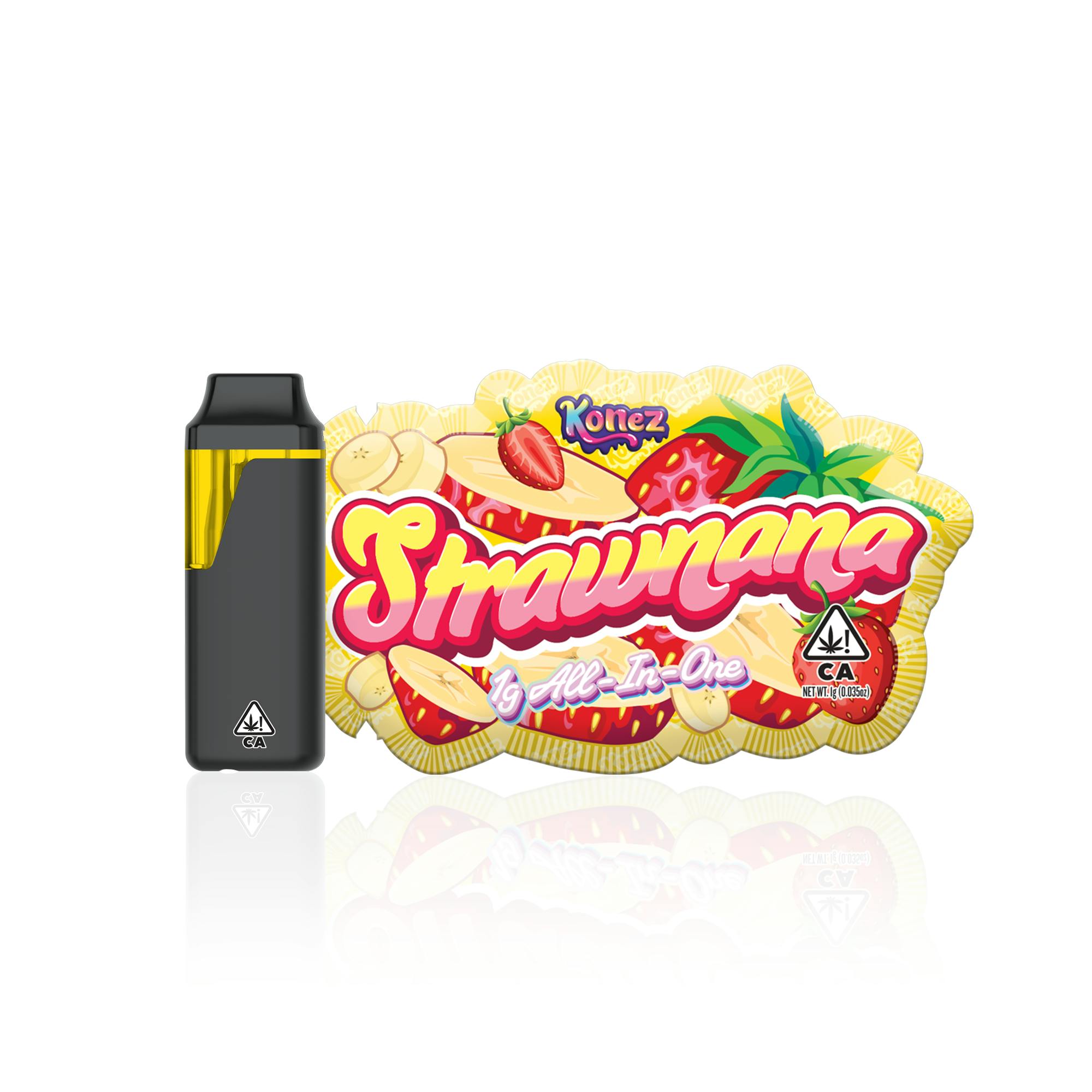 Konez - Strawnana - AIO Vape - 1g - 1