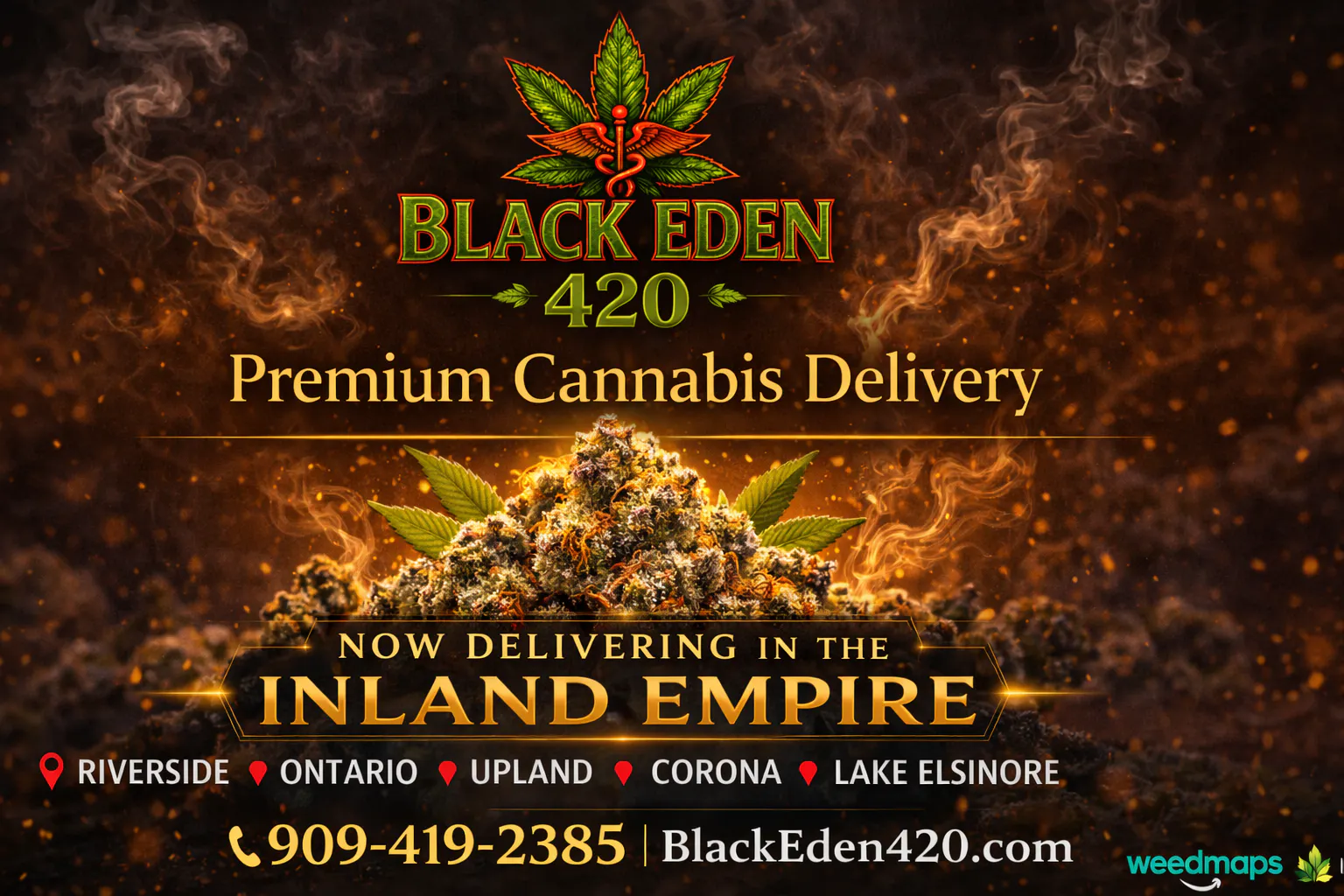 BLACK EDEN 420 listing banner