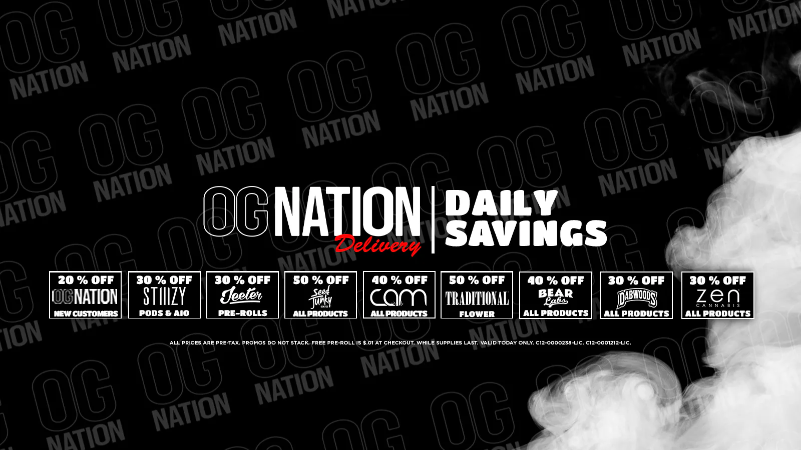 OG Nation Delivery Downey listing banner