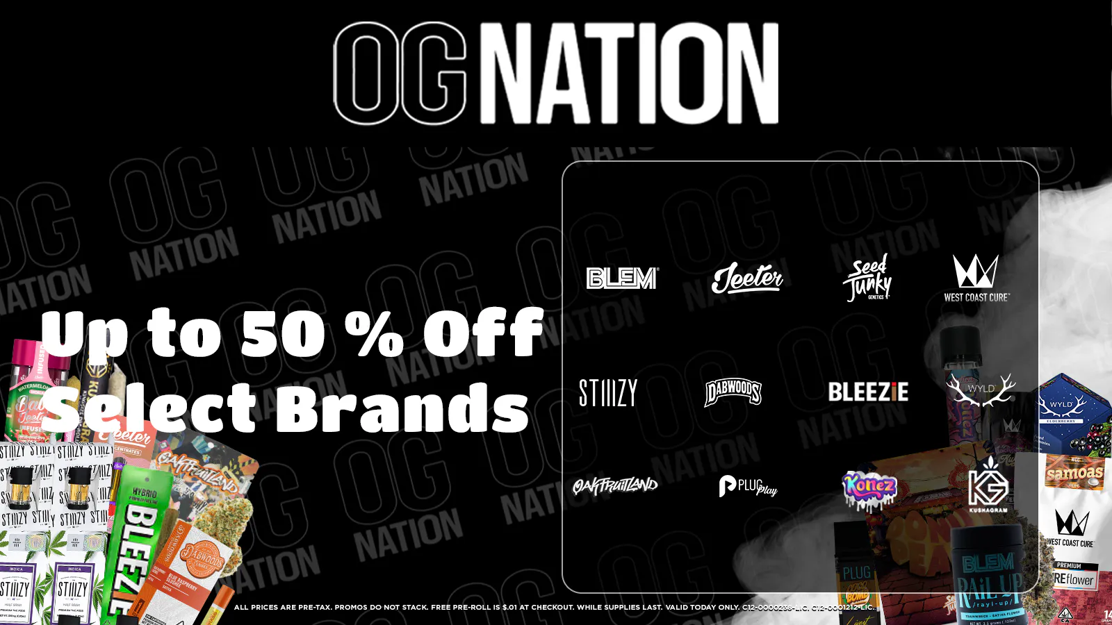 OG Nation Delivery Downey listing banner