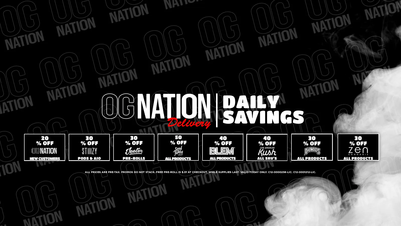 OG Nation Delivery Los Angeles listing banner