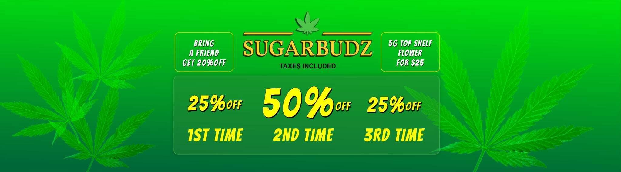SUGARBUDZ listing banner